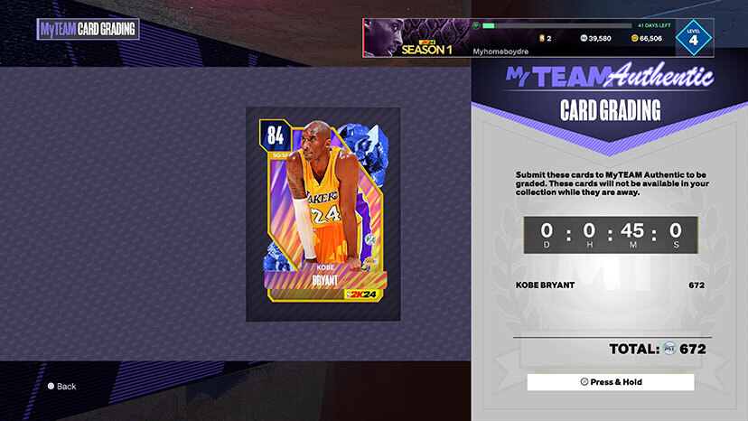 NBA 2K24 Card Grading