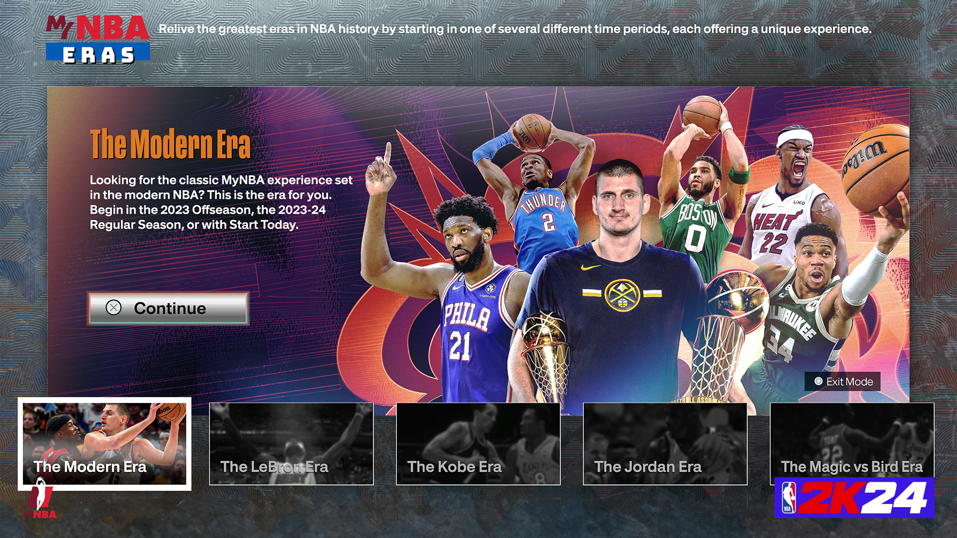 MyNBA Mode Modern Era