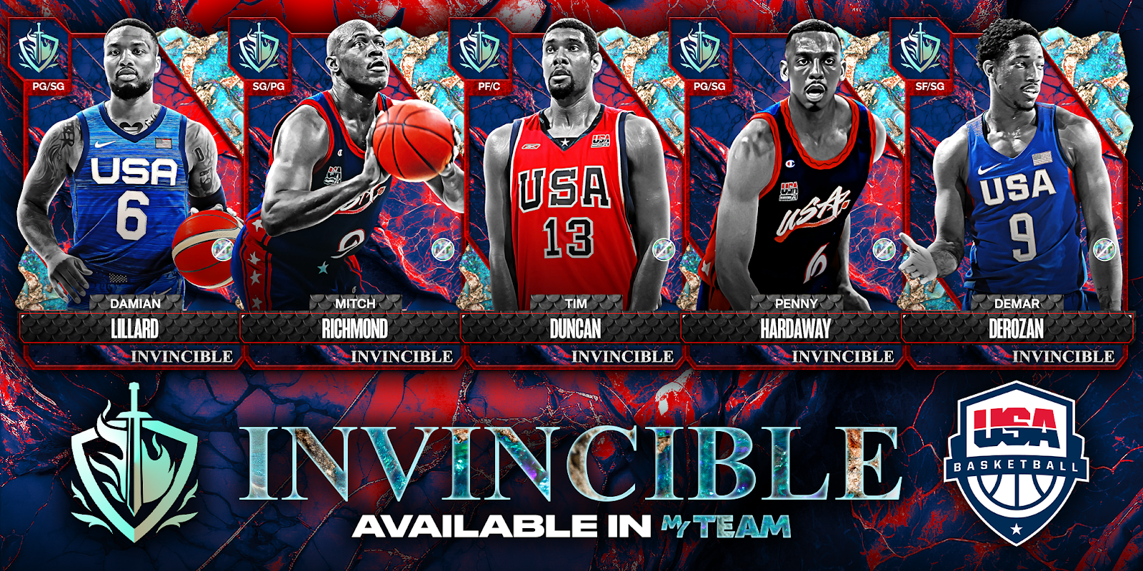 INVINCIBLE TEAM USA CARDS